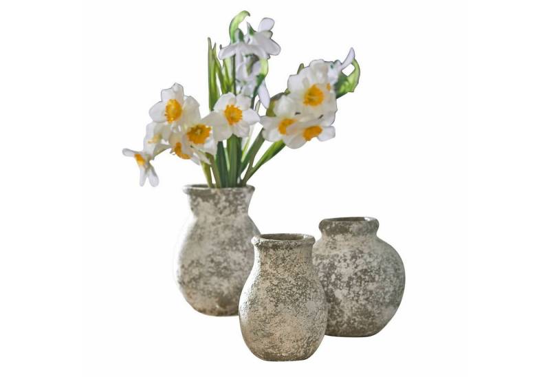 Mirabeau Tischvase Vase 3er Set Cerquix antikcreme Mirabeau Tischvase Vase 3er Set Cerquix antikcreme von Mirabeau