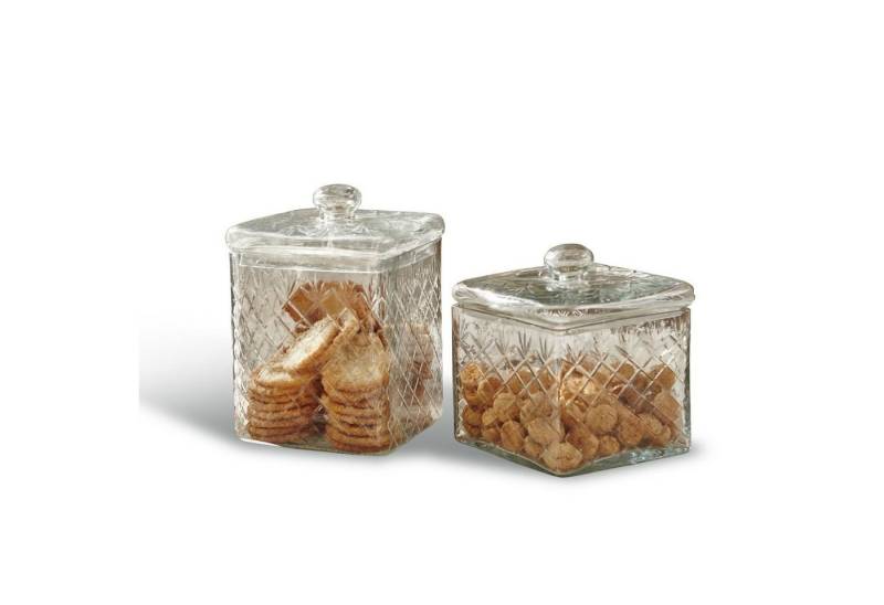 Mirabeau Vorratsdose Glasdose 2er Set Cherie klar, Glas von Mirabeau