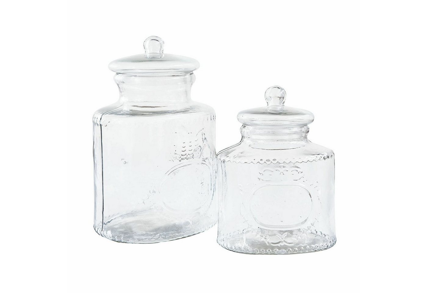 Mirabeau Vorratsdose Glasdose 2er Set Elvanto klar, Glas Mirabeau Vorratsdose Glasdose 2er Set Elvanto klar, Glas von Mirabeau