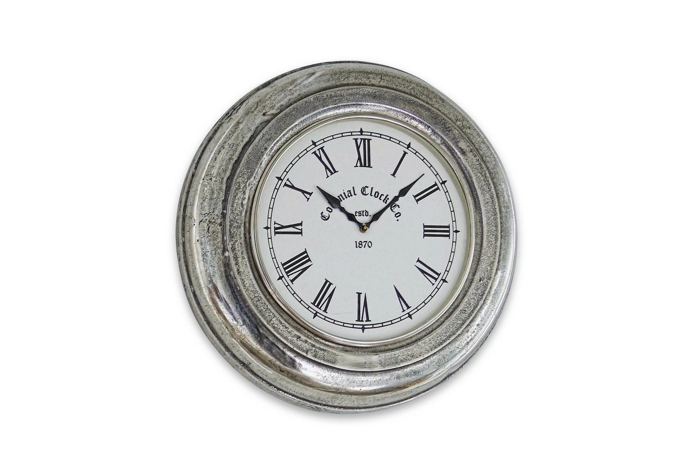 Mirabeau Wanduhr Uhr Brampton antiksilber von Mirabeau