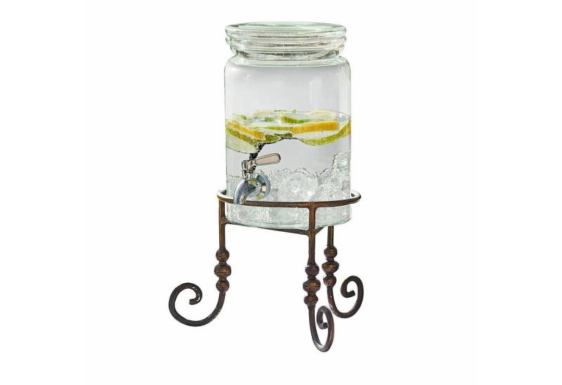 Mirabeau Wasserkaraffe Ständer für Getränkespender Gabela braun von Mirabeau