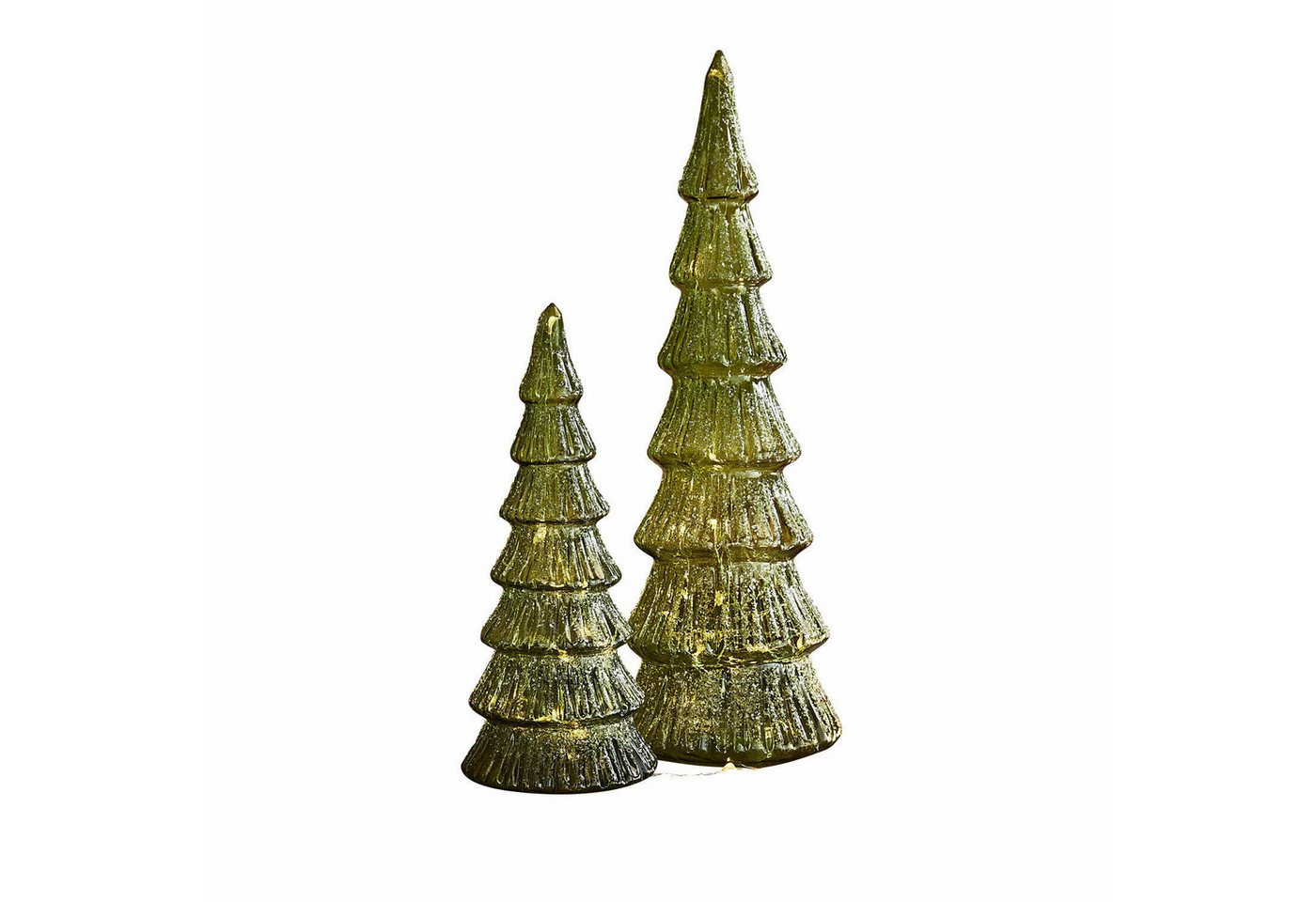 Mirabeau Weihnachtsfigur LED-Baum 2er Set Merrton grün (2er Set, 2er Set) von Mirabeau