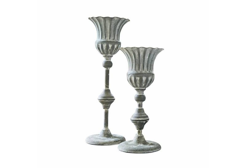 Mirabeau Tischvase Amphore 2er Set Hanson grau von Mirabeau