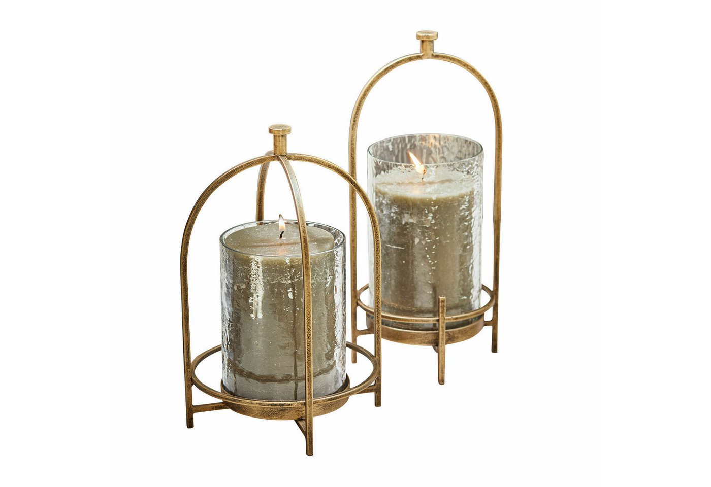 Mirabeau Windlicht Windlicht 2er Set Biserre antikgold (2er Set, 2er Set) von Mirabeau