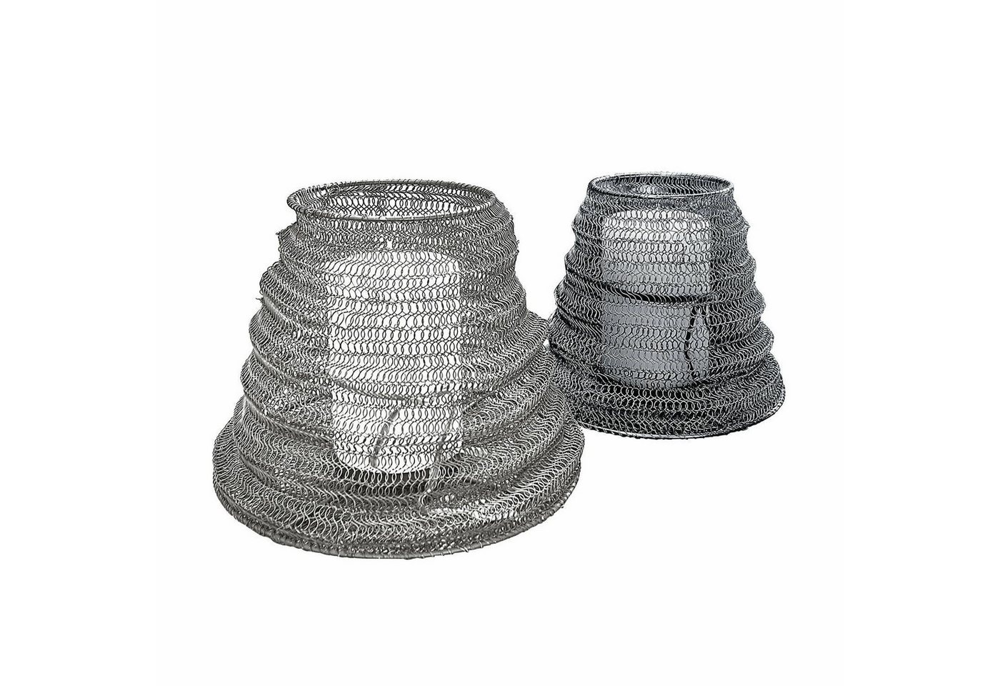Mirabeau Windlicht Windlicht 2er Set Freyal schwarz/silber von Mirabeau
