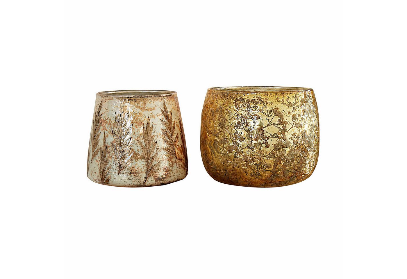 Mirabeau Windlicht Windlicht 2er Set Hivalen gold von Mirabeau