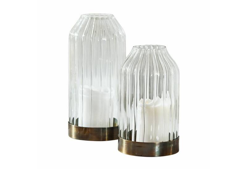 Mirabeau Windlicht Windlicht 2er Set Zévaline klar/antikmessing von Mirabeau