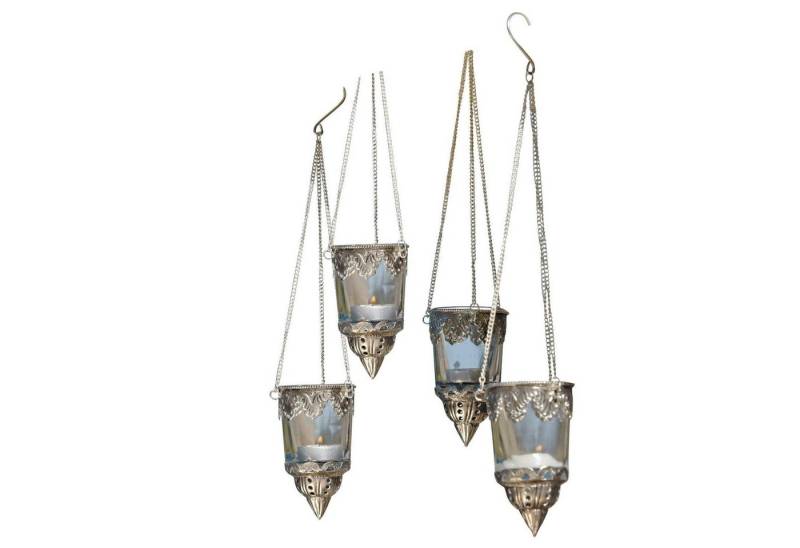 Mirabeau Windlicht Windlichter 4er Set Céleste klar/silber von Mirabeau