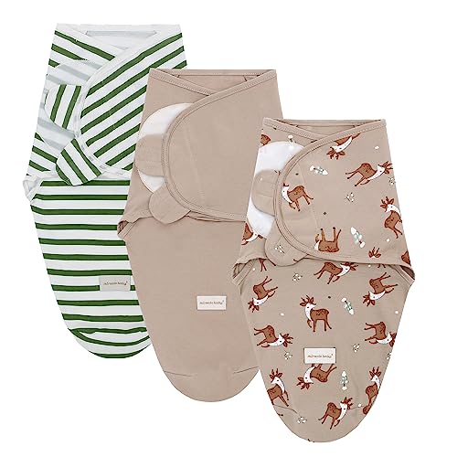 3er Set Baby Pucktuch Babydecke 100% Baumwolle Baby Pucksack Puckschlafsack Geschenkset für Junge Mädchen Unisex Neugeboren (Giraffe, 0-3 Monate) von Miracle Baby