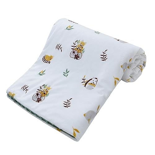Miracle Baby Babydecke Kuscheldecke Krabbeldecke mit Hochwertige Füllung Doppelseitig multifunktional Minky Kuscheldecke (Tier, 75x100cm) von Miracle Baby