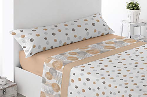 Miracle Home Bettwäsche Coin 150 x 200 cm beige von Miracle Home