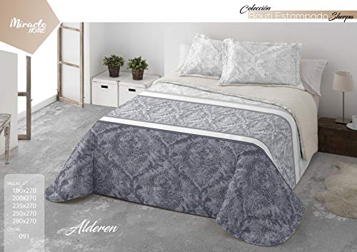 Miracle Home Bouti Sherpa Alderen, Grau, 235 x 270 cm von Miracle Home