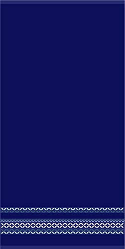 Miracle Home Handtuch Maurya, hergestellt in Portugal, 100% Baumwolle, Blau, 95 x 150 cm von Miracle Home