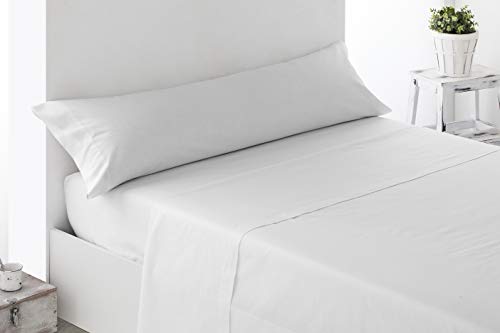 Miracle Home Weicher und bequemer Kissenbezug, Baumwolle, 50% Polyester, weiß, Bett 135 cm von Miracle Home