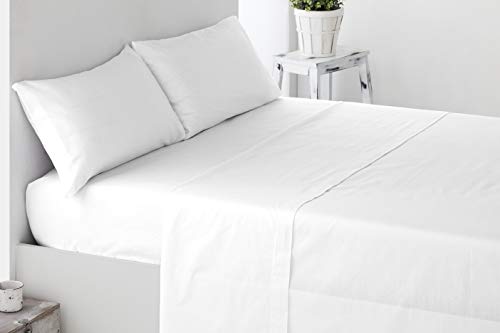 Miracle Home Kissenbezug, weich und bequem, zweiteilig, 50 % Polyester, Weiß, Bett 135 cm von Miracle Home