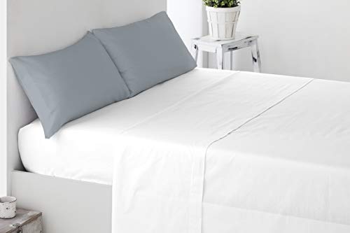 Miracle Home Kissenbezug, weich und bequem, zweiteilig, Baumwolle, 50% Polyester, grau, Bett 150 cm von Miracle Home