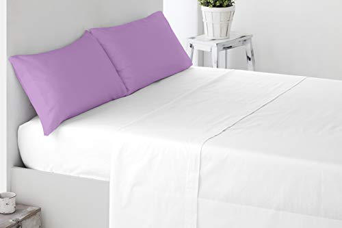 Miracle Home Weicher und bequemer Zweiteiliger Kissenbezug, Baumwolle, 50% Polyester, Mallow, Bett 135 cm von Miracle Home