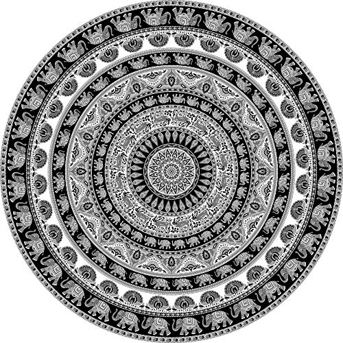 Miracle Home Mandala Mandala/Pareo Multi 309 180 diametro Schwarz von Miracle Home