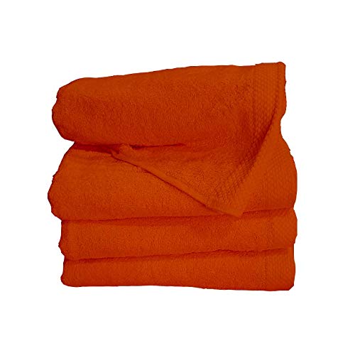 Miracle Home Nilo Handtuch 70 x 140 100% Baumwolle 70X140 orange von Miracle Home