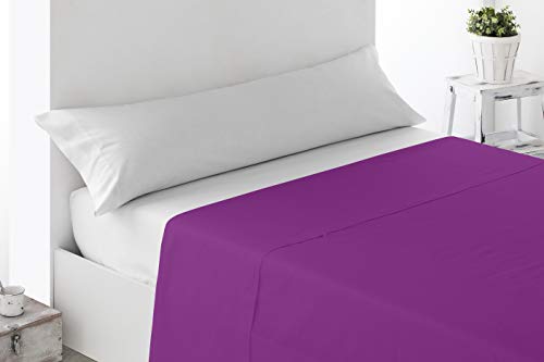 Miracle Home Weiches und bequemes Spannbetttuch, 50% Polyester, Aubergine, 105 cm von Miracle Home