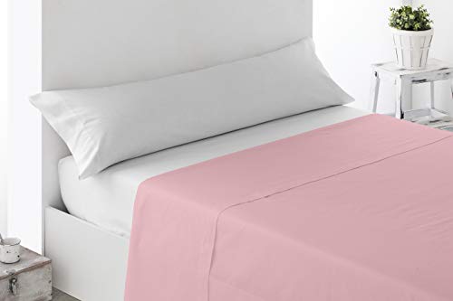 Miracle Home Weiches und bequemes Spannbetttuch, 50% Polyester, 135 cm, Rosa von Miracle Home