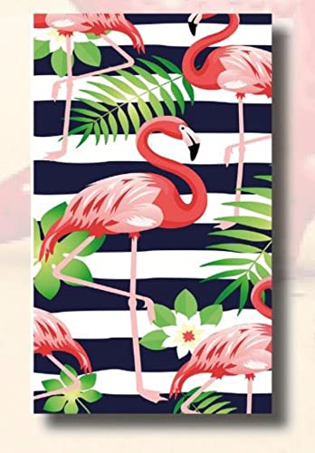 Miracle Home. 11838 Mikrofaser Handtuch Flamingos, 100% Polyester, 75 x 145 cm von Miracle Home