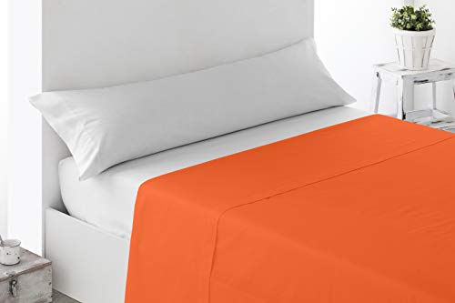 Miracle Home. Bettlaken, weich und bequem, 100% gebürstete Mikrofaser, knitterfrei, Anti-Peeling, 160 x 270 cm, für Betten mit 90 cm, Orange Miracle Home. Bettlaken, weich und bequem, 100% gebürstete Mikrofaser, knitterfrei, Anti-Peeling, 160 x 270 cm, für Betten mit 90 cm, Orange von Miracle Home