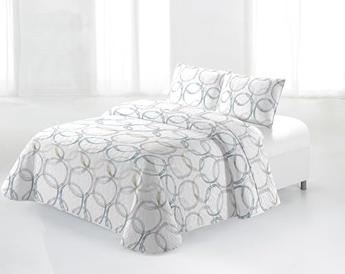 Miracle Home. Ibarra Ultras Tagesdecke aus 100% gebürsteter Mikrofaser, leicht und atmungsaktiv, 235 x 265 cm, Bett 135 cm von Miracle Home