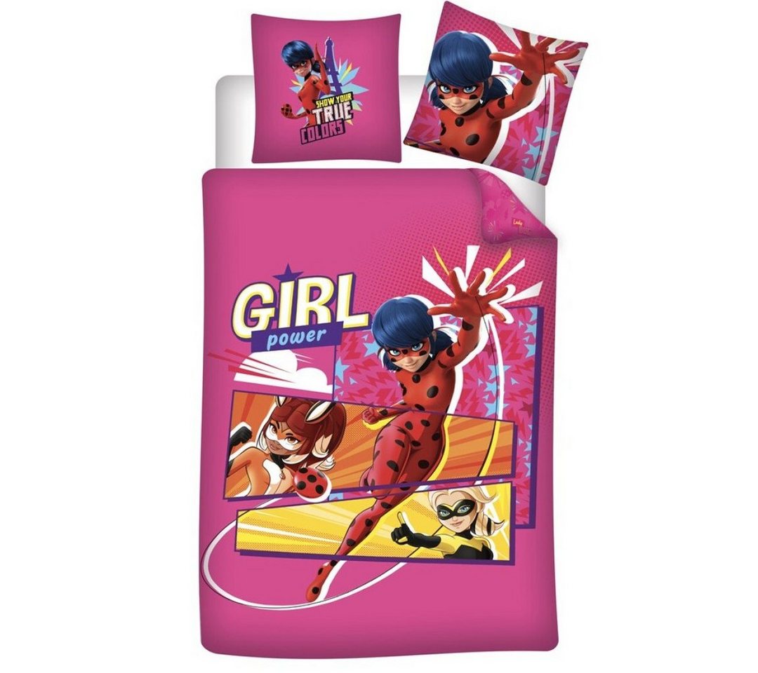 Bettwäsche Ladybug Rena Rouge Kinder Bettwäsche Set, Miraculous - Ladybug, Mikrofaser, Größe: 135/140 x 200 Deckenbezug - 63x63 cm Kissenbezug von Miraculous - Ladybug