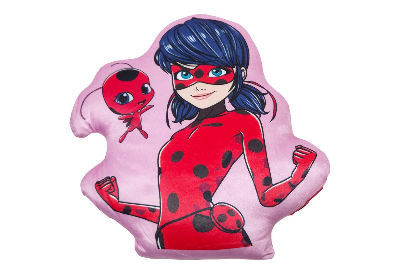 Miraculous - Ladybug Dekokissen Miraculous Ladybug Tikki mini Velours Kissen Dekokissen 3D Cushion, 27x27x7 cm von Miraculous - Ladybug