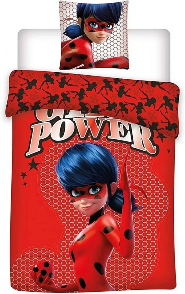 Wendebettwäsche Mädchen Bettwäsche Set Girl Power Kinder Schlafzimmer 140×200cm, Miraculous - Ladybug von Miraculous - Ladybug