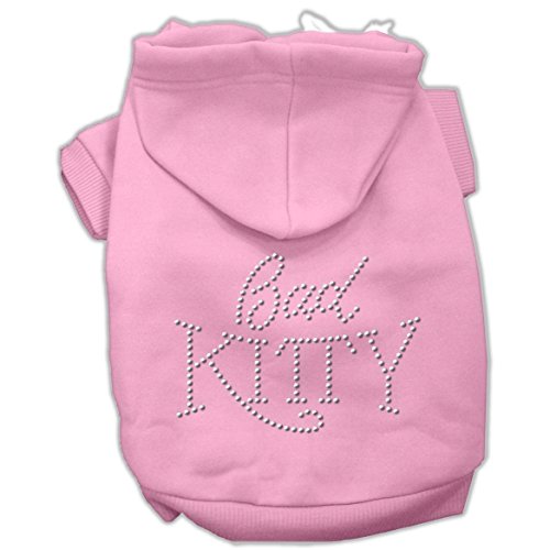 Mirage Bad Kitty Kapuzenpullover für Haustiere, mit Strass, Größe L, Rosa von Mirage Pet Products
