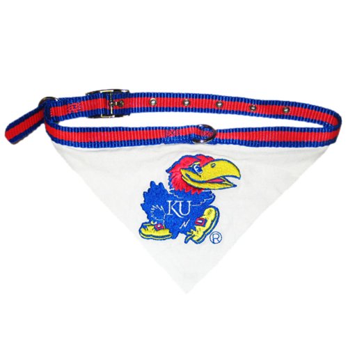 Mirage Kansas Jayhawks Bandana für Hunde und Katzen, Größe S von Mirage Pet Products