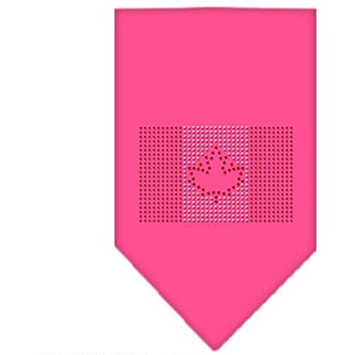 Mirage Bandana mit kanadischer Flagge, Strass, groß, Hellrosa von Mirage Pet Products