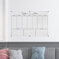 Benutzerdefinierter Trocken Abwischbarer Wandkalender, Personalisiertes Tägliches Wöchentliches Acryl-Notizbrett, Familienarbeit To von MirageCustomGift