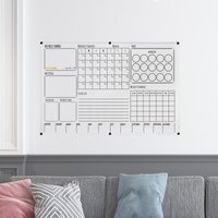 Personalisierter Großer Klarer Acryl-Wandkalender, Benutzerdefinierter Trocken Abwischbarer Tafel-Wochen-Monats-Planer, Büro-Notiz-Brett-Wand-Dekor von MirageCustomGift