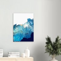 Ozean Kunstdruck, Blauer Abstrakter Acryl Pouring Print Ozean Kunstdruck, Blauer Abstrakter Acryl Pouring Print von MirasArtStore
