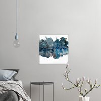 Ozean Kunstdruck, Fluid Art Print, Abstrakter Blau-Weißer Acryl Pouring Print Ozean Kunstdruck, Fluid Art Print, Abstrakter Blau-Weißer Acryl Pouring Print von MirasArtStore