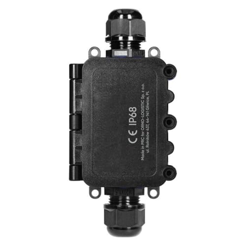 MIRATIC Wasserdichte Abzweigdose für Außenbereich IP68 Verteilerdose Aufputz HD Abzweigdose Aufputz 0,5 – 6,0 mm² Kabelanschlussdose Ø 7 – 12 mm UV und stoßbeständig IK09 (2 Wege: 2xM20) von Miratic