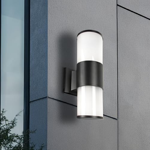 Miratic Außenlampe Wand IP54 - Wandleuchte Außen mit E27 Robuste Außenleuchte Wand für Garten und Terrasse Elegante Wandlampe E27 für Stilvolle Außenbeleuchtung (ohne Bewegungssensor) von Miratic