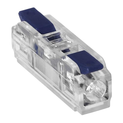 Miratic Beidseitig Verbindungsklemmen mit Hebel Kabelklemmen Elektro Klemmen Elektro für Kabel 0,75-4mm² IEC 450V/32A (1- Draht/ 10 Stk) von Miratic