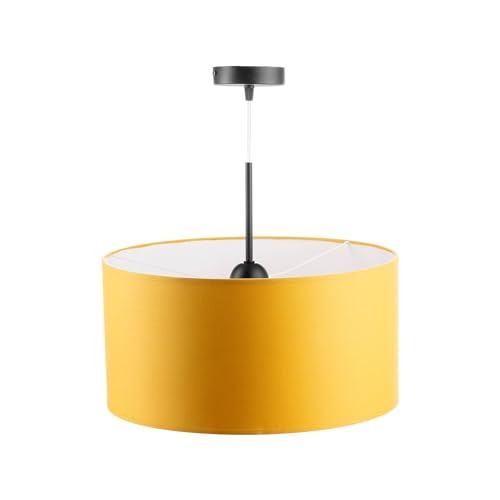 Miratic Hängeleuchten & Pendelleuchten Pendelleuchte Esstisch Moderne Deckenlampe Hängend mit austauschbarer E27-Lichtquelle max 60 W (Senf)(Glühbirne fehlt) von Miratic