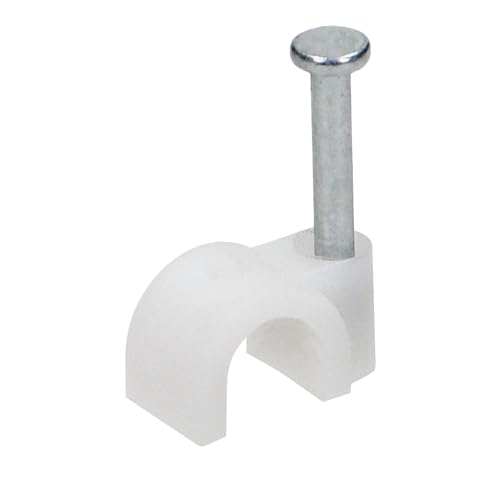 Miratic Kabelhalter wand - Hochwertige Kabel Befestigung Wand Ideal als Kabel Halter und Cable Clips für Organisierte und Saubere Kabelverwaltung Set mit 100 Stück (Ø 12 mm) von Miratic