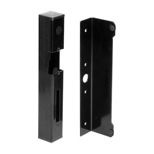 Miratic Kassette für Elektrischer Türöffner - Elektrisches Türschloss - Türschloss Elektrisch - Universell für Rechts und Links Öffnende Tore Aus Verzinktem Profil 40x40mm (Schwarz) von Miratic