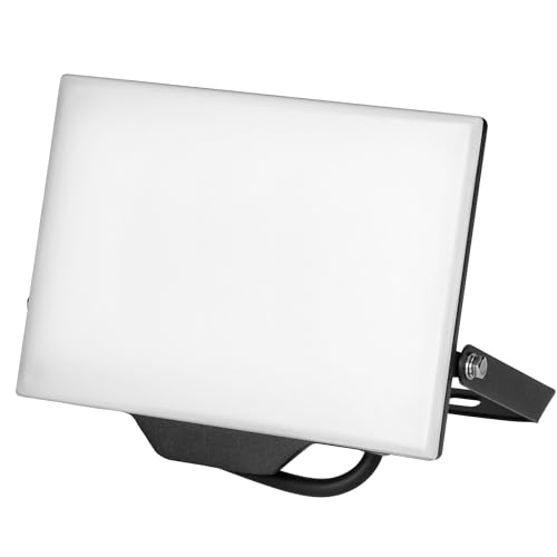Miratic LED Strahler LED Aussenleuchte, Hochleistungs LED Scheinwerfer Energieeffizient und Langlebig IP65 Aluminium + Polycarbonat 110° Betrachtungswinkel (50W 4000lm) von Miratic