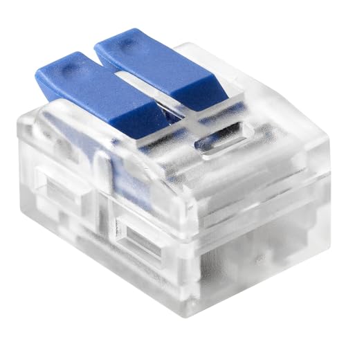 Miratic Verbindungsklemmen mit Hebel Kabelklemmen Elektro Klemmen Elektro für Kabel 0,75-4mm² IEC 450V/32A (2-Draht/10 Stk) von Miratic