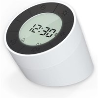 Miraval Akku-Wecker mit automatischem Nachtlicht USB-C 2 Alarme lautlos kein ticken Digitaler Wecker von Miraval
