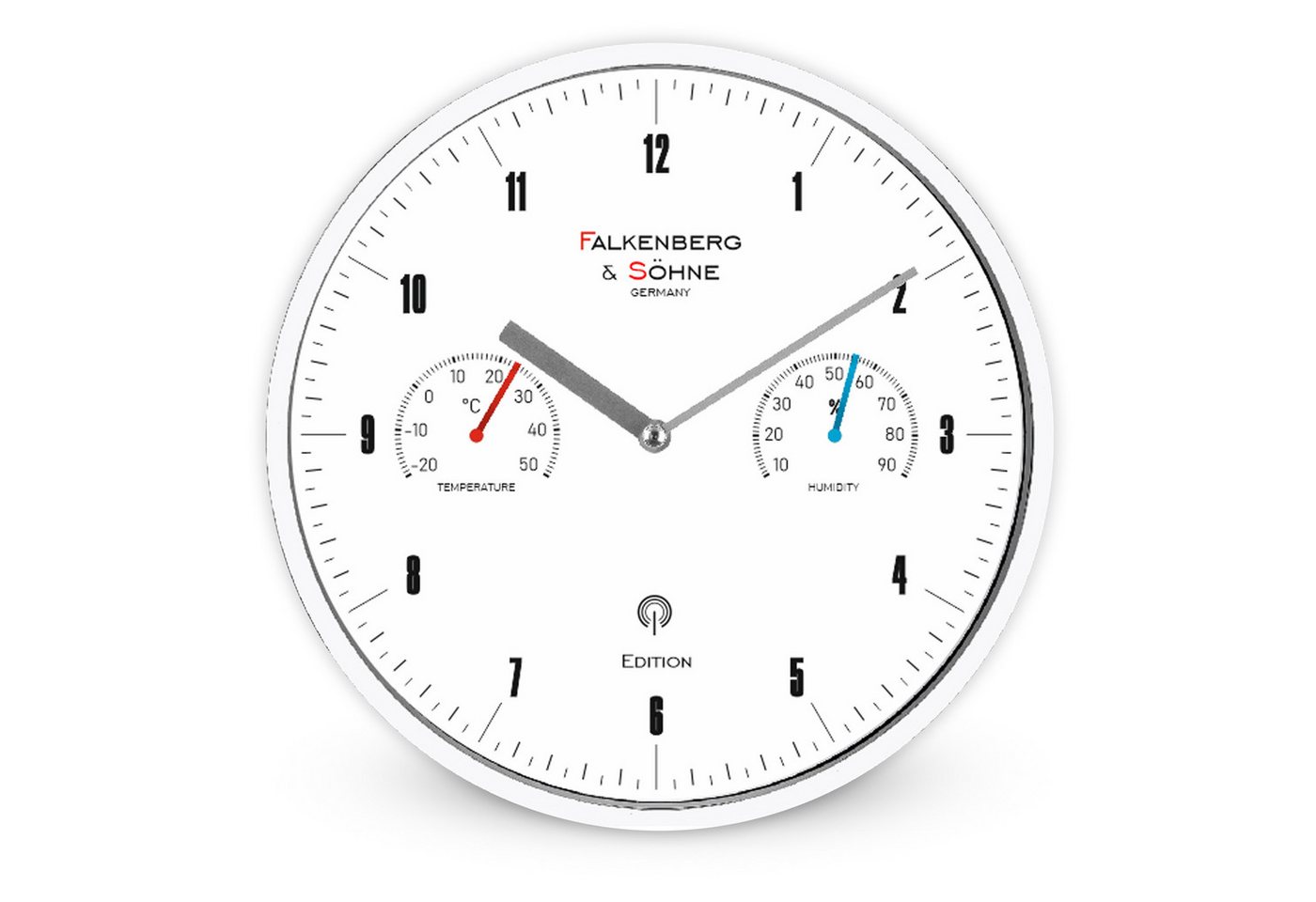 Miraval Funkwanduhr Miraval Funkwanduhr Weiß 25 cm von Miraval