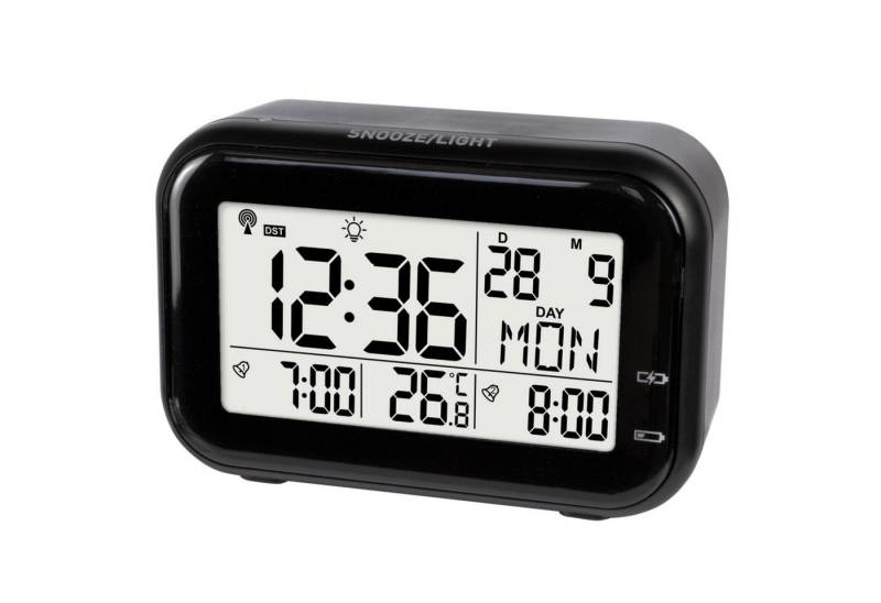 Miraval Funkwecker Premium Design-Funkwecker mit Akku Nachtlicht Datumsanzeige USB-Ladekabel 2 Alarme Snooze Reisewecker Digital Miraval Funkwecker Premium Design-Funkwecker mit Akku Nachtlicht Datumsanzeige USB-Ladekabel 2 Alarme Snooze Reisewecker Digital von Miraval