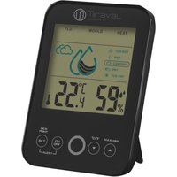 Raumklimastation Schimmelwarner 5 Stufen Lüftungsempfehlung Hygrometer Temperaturstation von Miraval